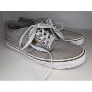 Vans Atwood Check Canvas Sneakers‎ Mens Size 7 Gray & Brown Read
